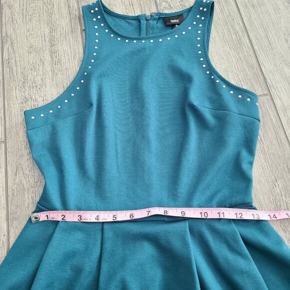 Mossimo women's teal fit & flare sleeveless dress size small - Picture 7 of 10